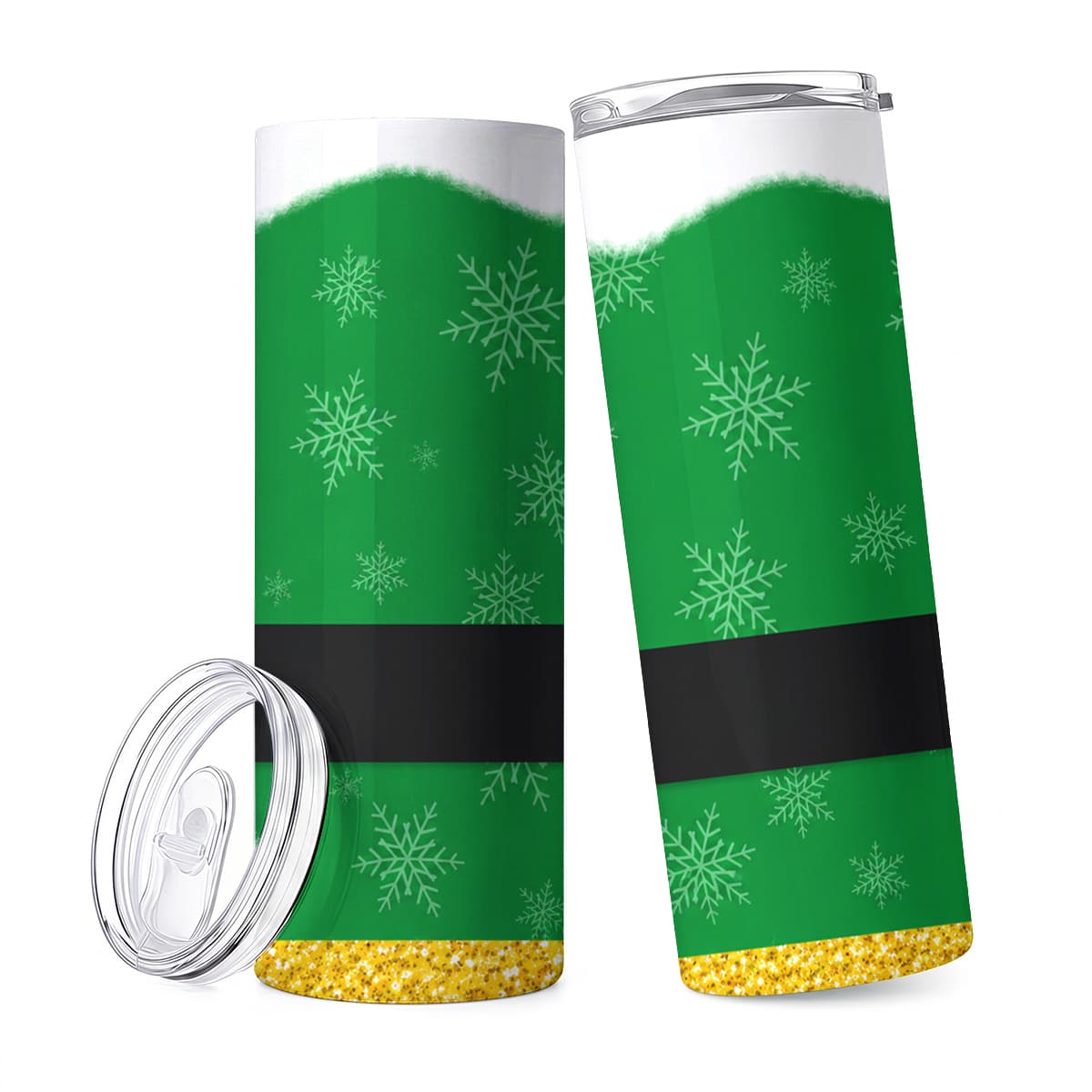 Elf Costume Christmas - 1pc 20oz Green Elf Costume Snowflake