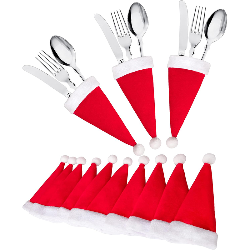 10/20/50Pcs Christmas Hat for  - Santa Hat Plush ulasan dan harga