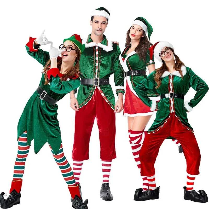 Santa Claus Cosplay Costume Ch - Elf Costume Christmas ulasan dan harga