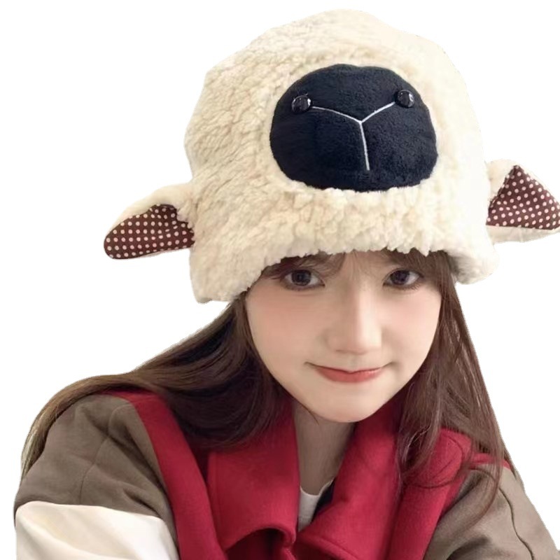 Black Nose Sheep Plush Hat Sup - Santa Hat Plush ulasan dan harga