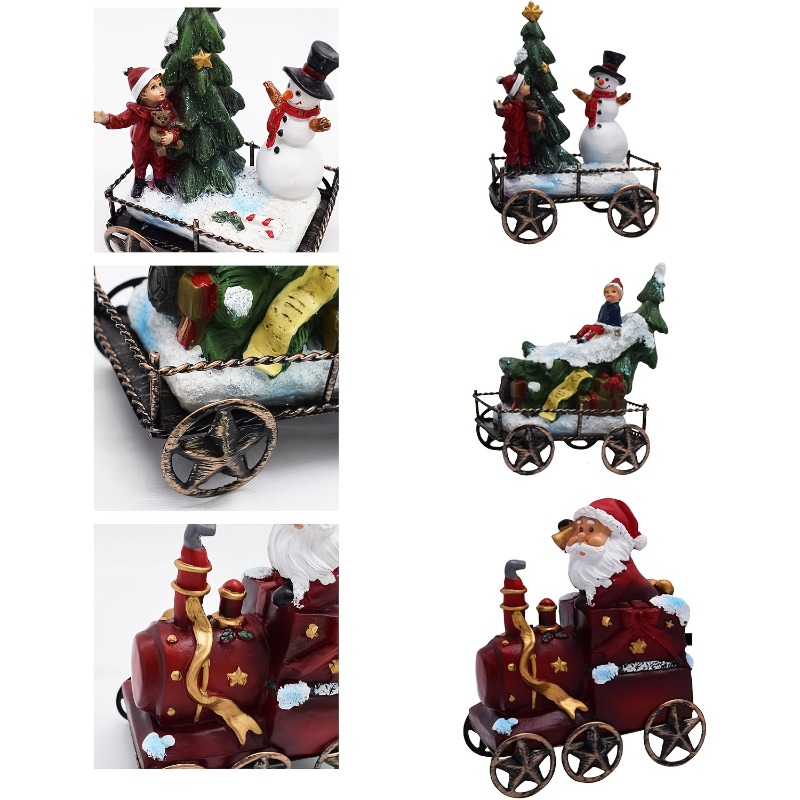 3pcs Resin Christmas Train Set - Nutcracker Figurine ulasan dan harga