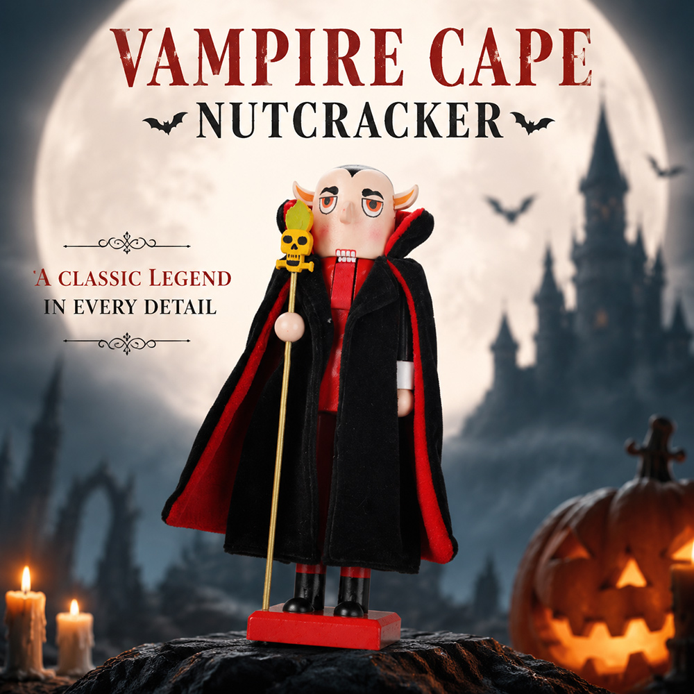 Halloween Solid Wood Nutcracke - Nutcracker Figurine ulasan dan harga