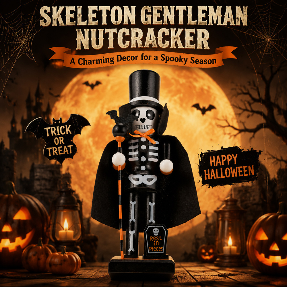 Halloween Solid Wood Nutcracke - Nutcracker Figurine ulasan dan harga