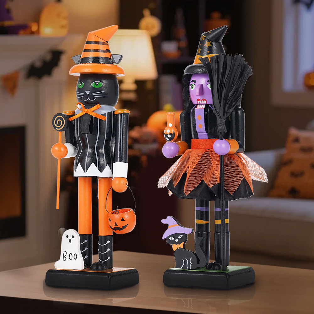Halloween Solid Wood Nutcracke - Nutcracker Figurine ulasan dan harga