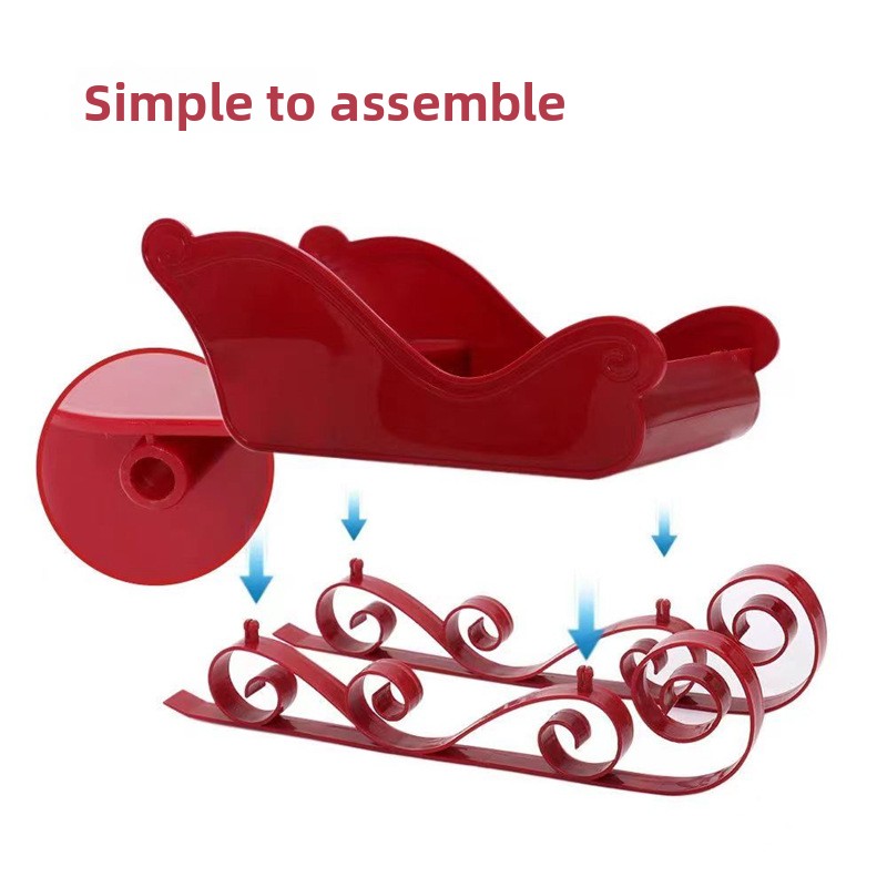 Mini Cute Sleigh Ornament for  - Nutcracker Figurine ulasan dan harga