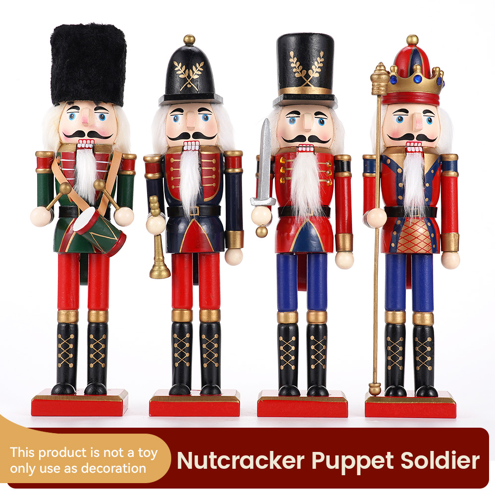 30cm Wooden Nutcracker Ornamen - Nutcracker Figurine ulasan dan harga