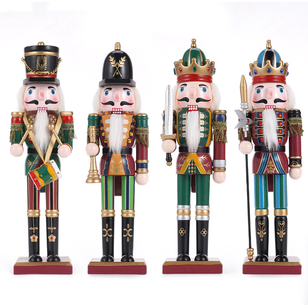 30CM Wooden Nutcracker Christm - Nutcracker Figurine ulasan dan harga