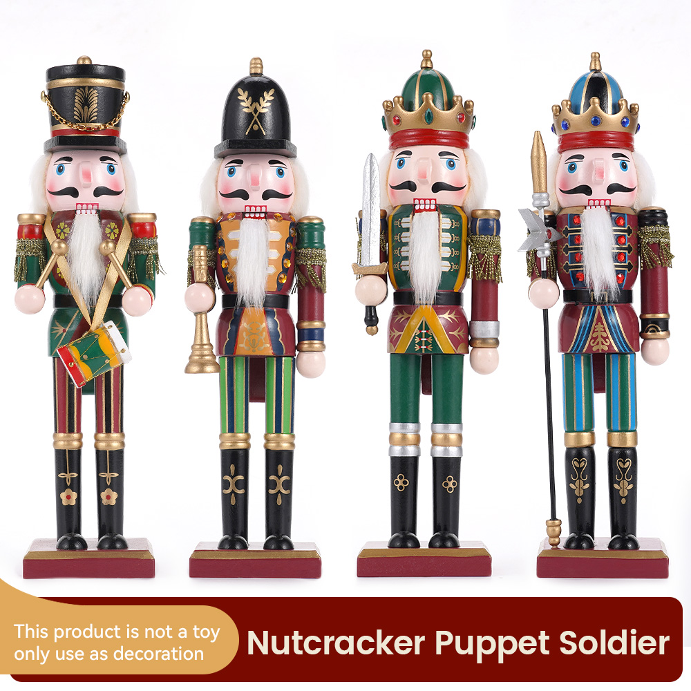 30CM Wooden Nutcracker Christm - Nutcracker Figurine ulasan dan harga