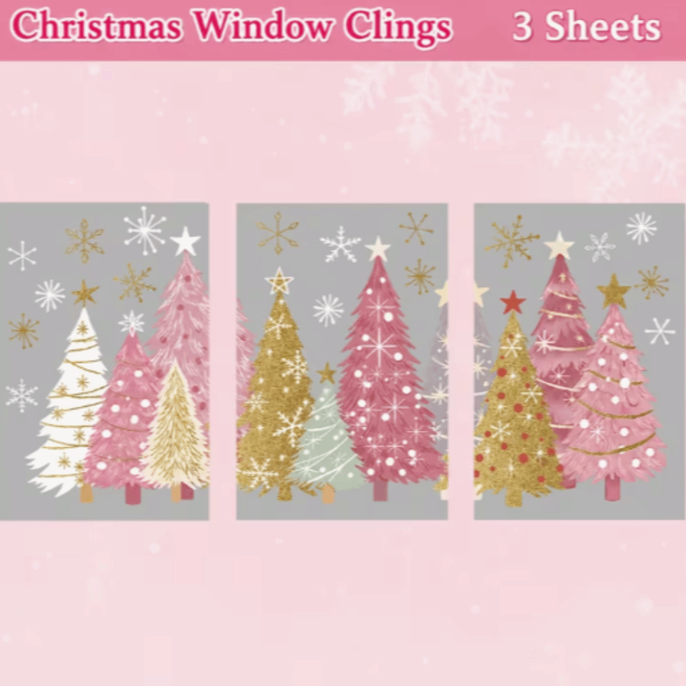 Reusable PVC Material Christma - Snowflake Window Decal ulasan dan harga